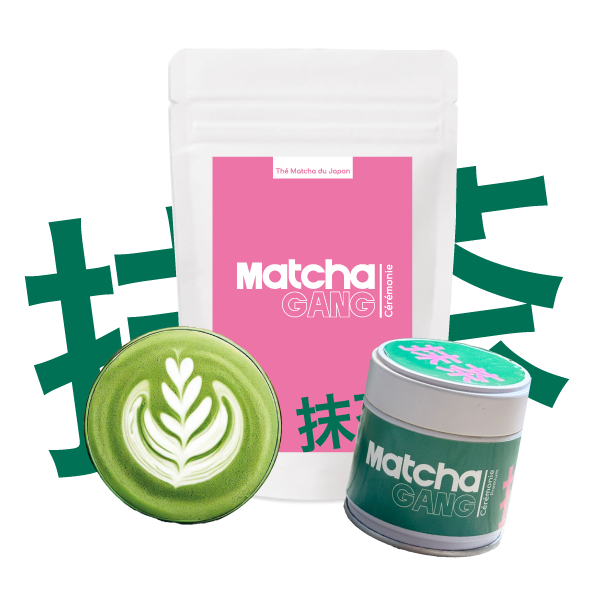 canette et sachet de matcha matchagang